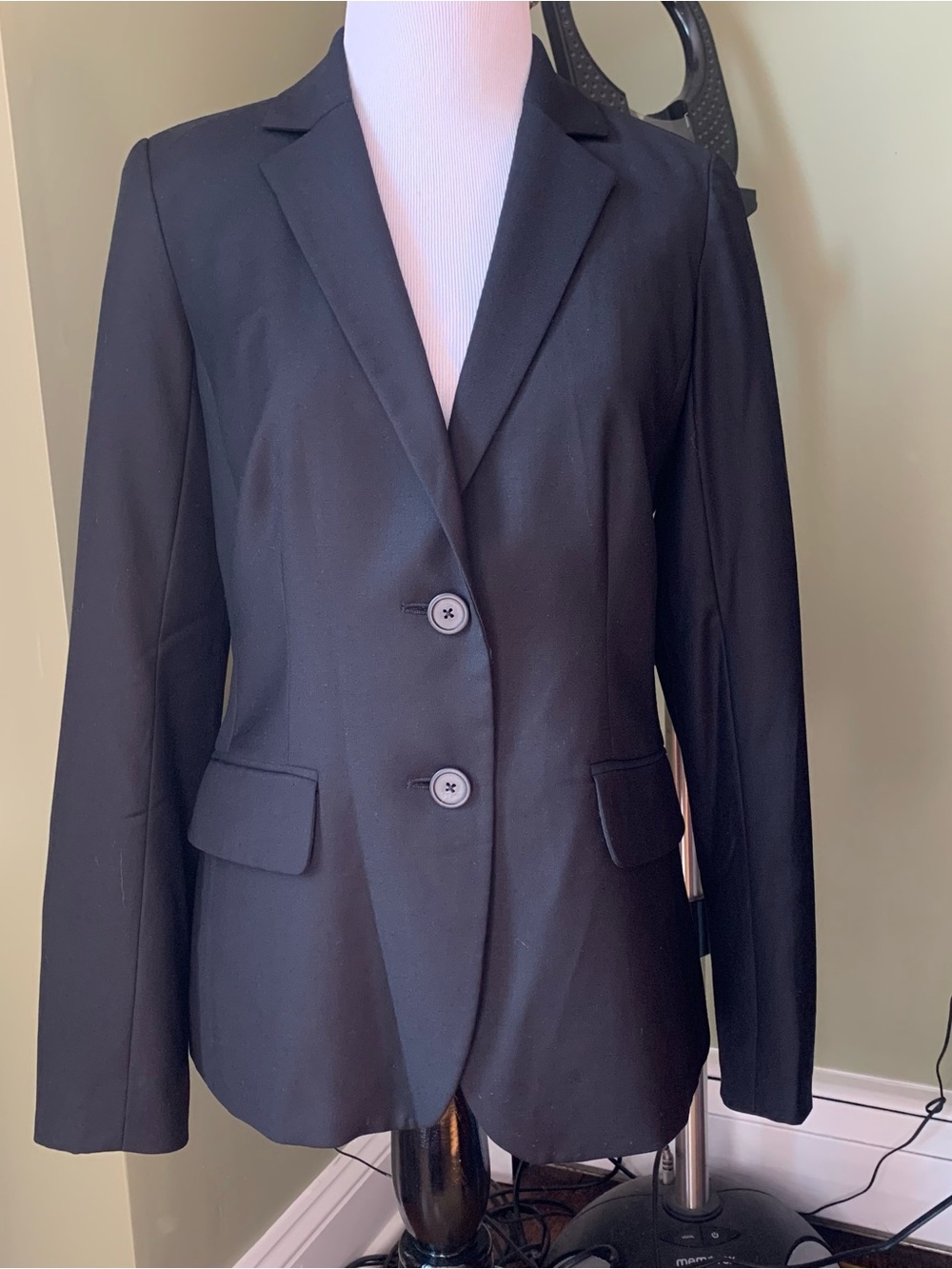 J. Crew Black Wool Blazer Size 2 EUC